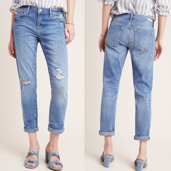 Anthropologie Denim - Anthropologie Distressed Slim Boyfriend Jeans